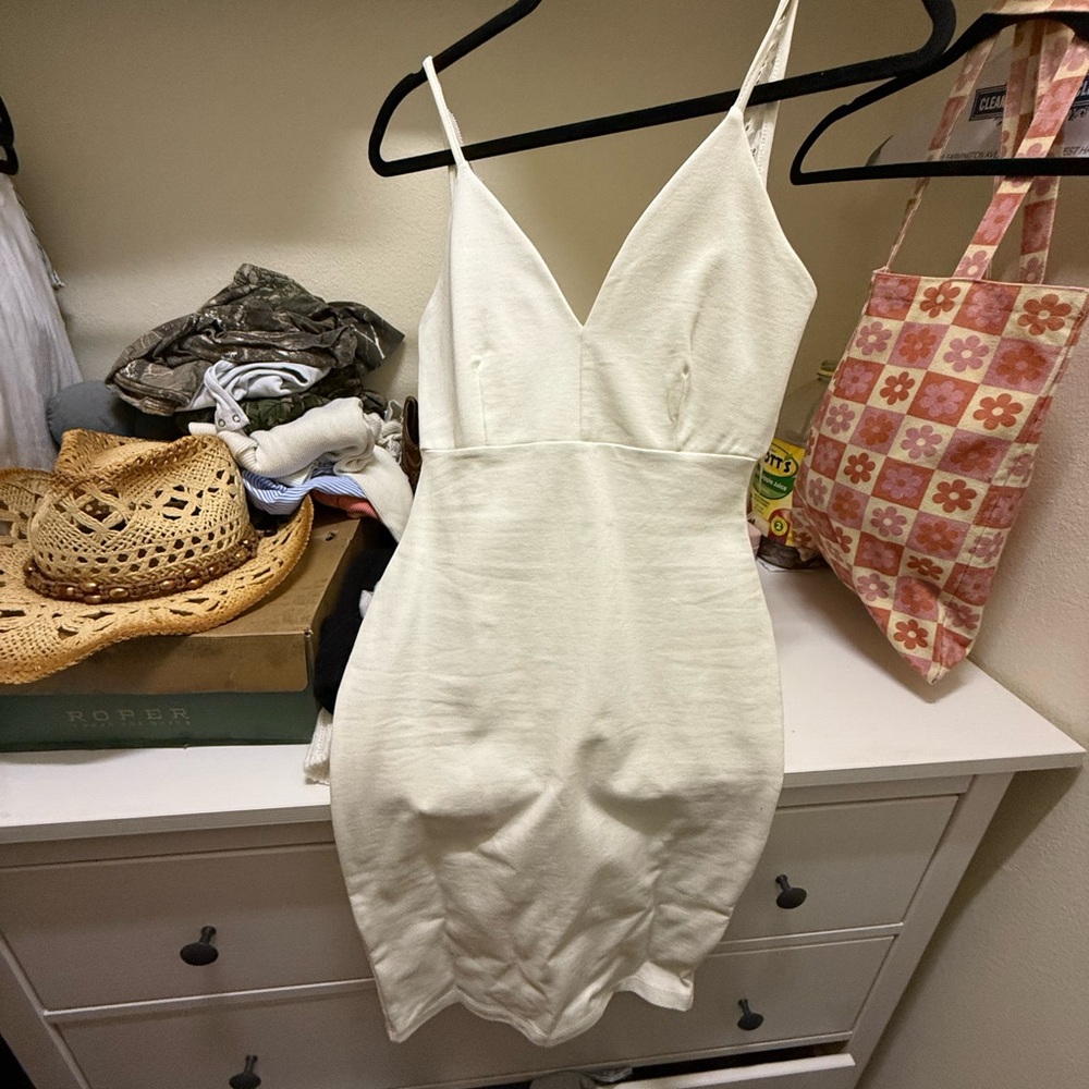 White cocktail dress